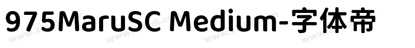 975MaruSC Medium字体转换